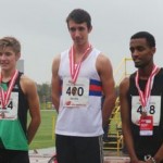 Cammy receiving his Gold medal!